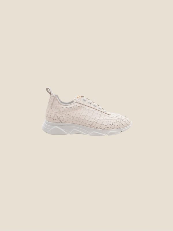 Low Croco Sneakers White - Image 6
