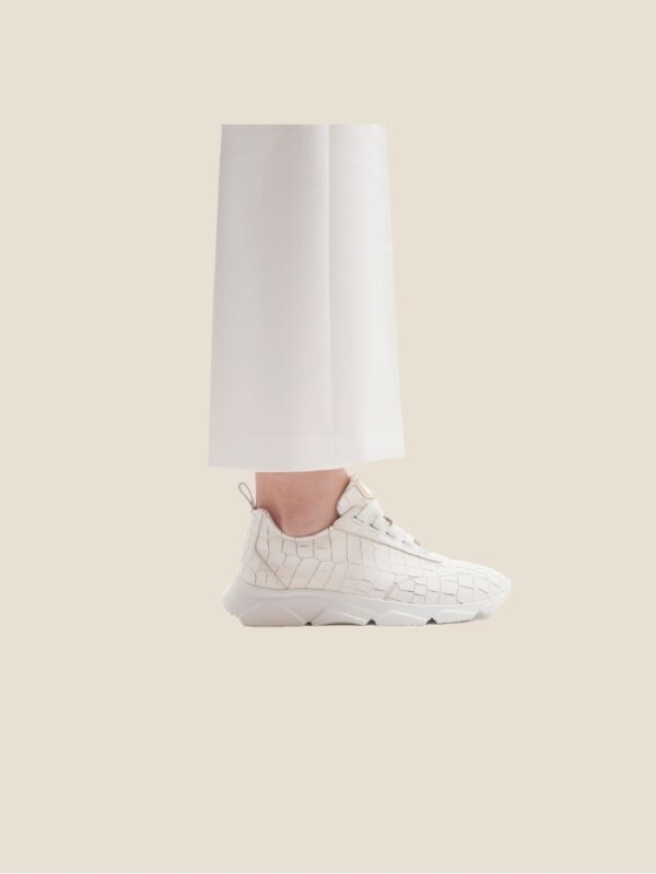 Low Croco Sneakers White - Image 5