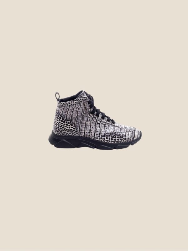 High Croco Sneakers Black - Image 3