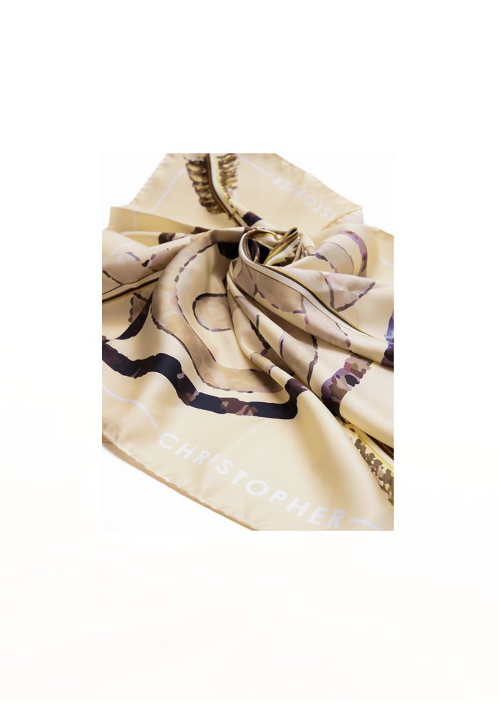 Mosaic Scarf Apricot