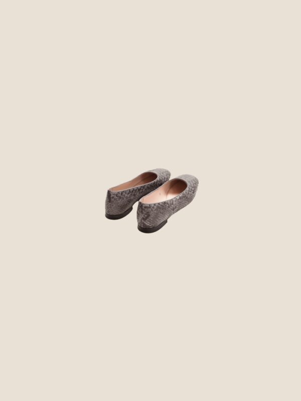Python Ballet Flat Grey - Image 4