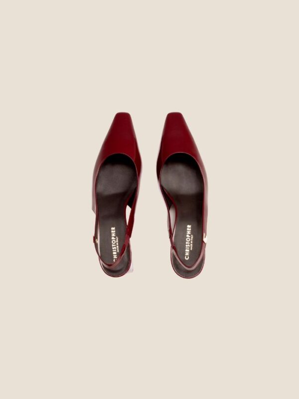 Slingback Heels Crimson