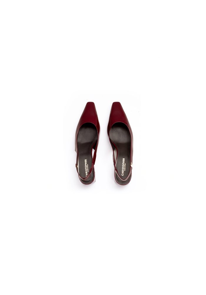 Slingback Heels Crimson